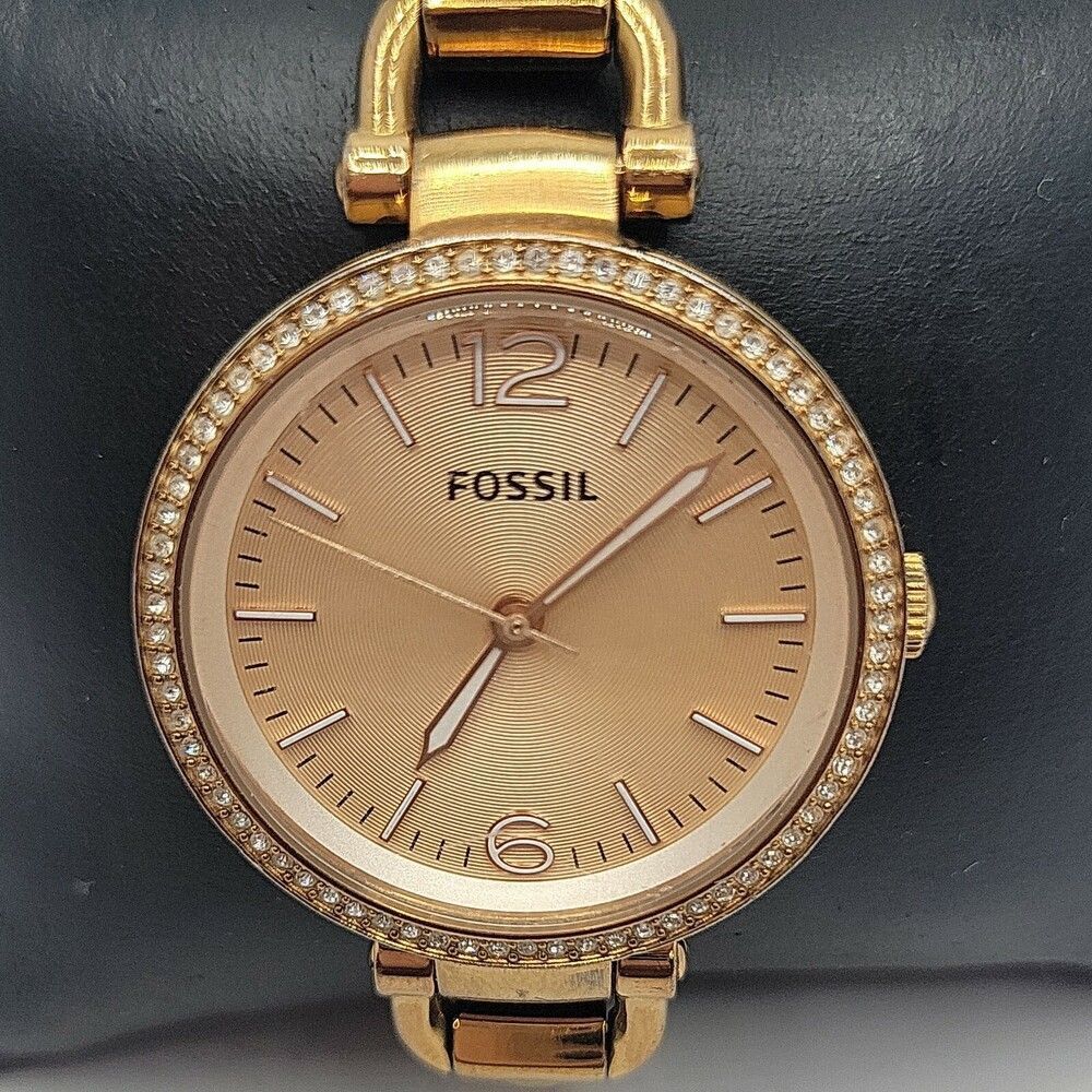 FOSSIL Georgia ES3226 Women's Gold Stainless Steel Analog Quartz Watch BC273